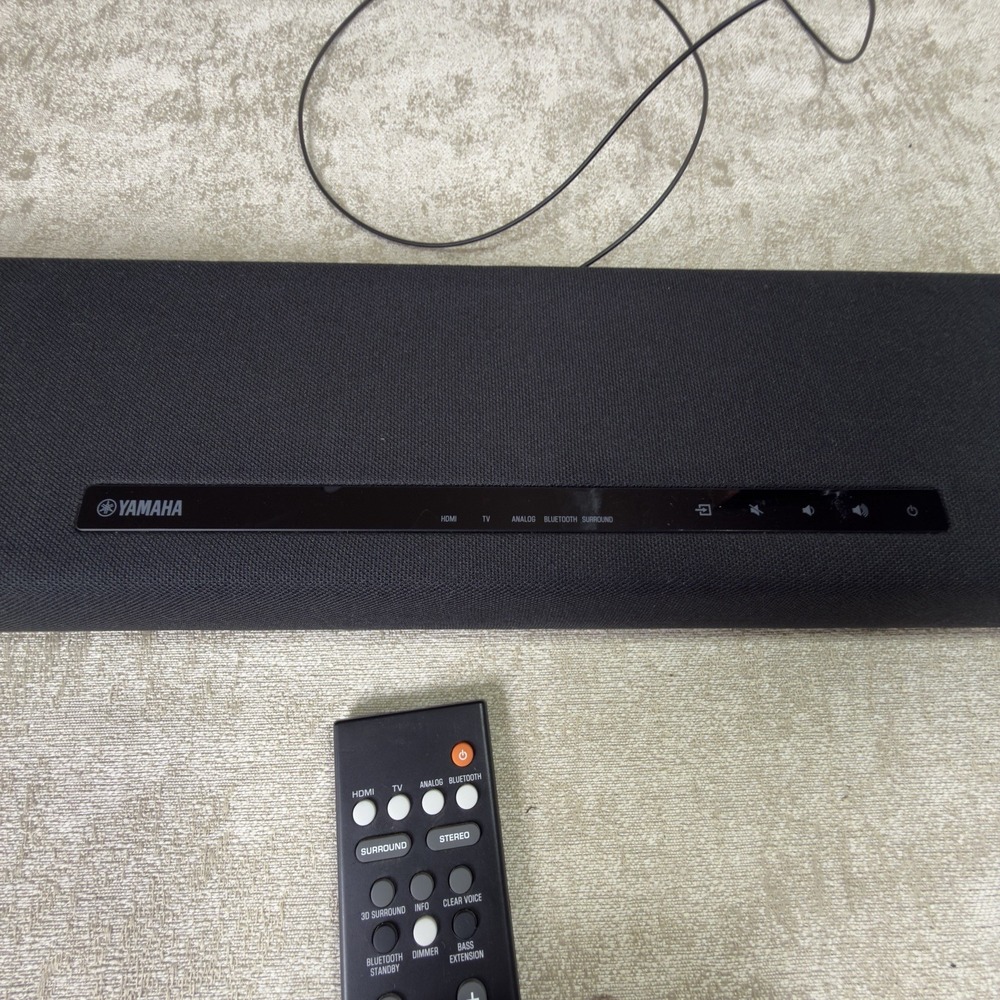 Yamaha ATS-1080 35" Soundbar Dual Built-in Subwoofers w/ Remote - Tested